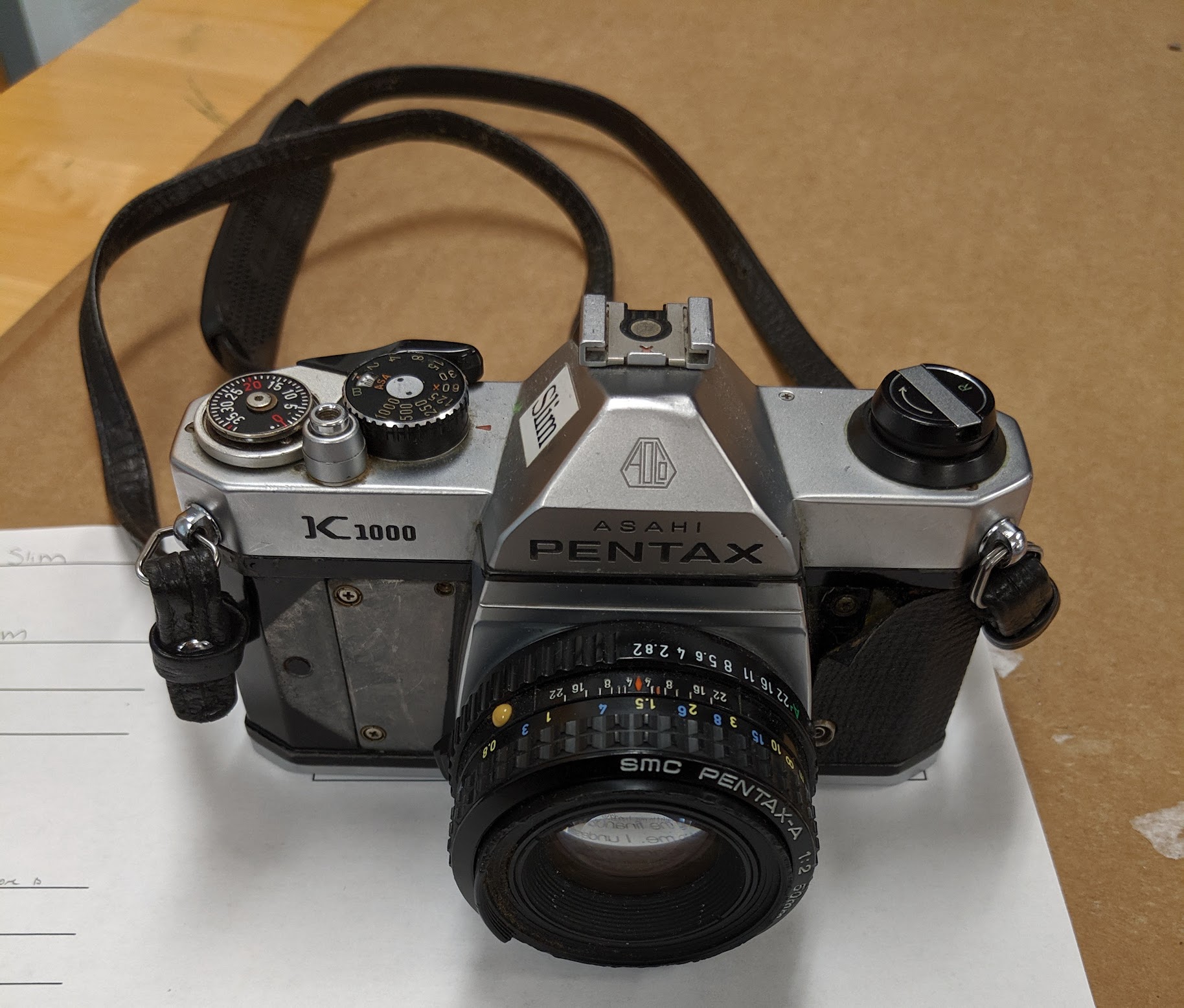 Pentax K1000 film camera